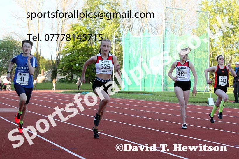 200 metres, 2021 North East Grand Prix No. 2, Monkton, Wednesday, May 19th. Photo: David T. Hewitson/Sports for All Pics